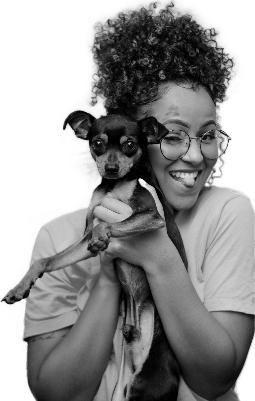 Photo de Anastasia et de son chien Buzz